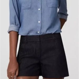 Loft Denim Riviera Shorts With 4 Inch Inseam Cotton Mid-rise Womens Size 6